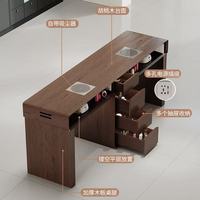 Table de manucure multifonctionnelle Chuque Hot moderne en bois massif, simple ou double, pour hydrothérapie, pour salon de beauté