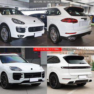 Pièces de tuning pour voiture Upgrade 2024 Turbo GT Kit de carrosserie Pare-chocs avant Phares à LED Sport Exhaust Car Bodykit pour <span class=keywords><strong>Cayenne</strong></span> 2011-2017 - Product Image 2