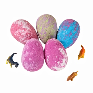Hữu Cơ OEM 120G Khủng Long Trứng Tinh Dầu Tắm Bóng Trẻ Em Của Khủng Long Tắm Bom Có Chứa Đồ Chơi Nổ Hương Thơm Bóng - Product Image 1