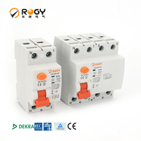 Interruptor Diferencial RCCB Tipo AC JVL65-63, Capacidad de Ruptura de 6 KA, 230-415V, Montaje Modular