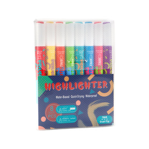 Ensemble de surligneurs Bview Art à double pointe et double couleur - Marqueurs double extrémité pour la prise de notes des étudiants, le <span class=keywords><strong>dessin</strong></span> artistique, les gribouillis, couleurs fluorescentes vibrantes - Product Image 5