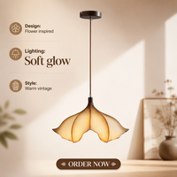 Lampe de table créative de style Wabi-sabi japonais, nouveau modèle 2026, design pétale de fleur, lampe artistique pour comptoir de bar