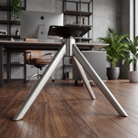 Base de chaise pivotante moderne en fer de qualité supérieure à 4 pieds, robuste, pour salle à manger, remplacement de mobilier, directement de l'usine
