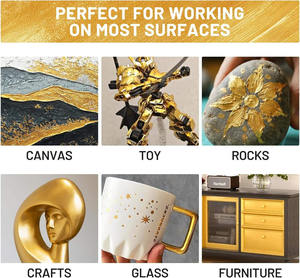 Hochglanz goldfarbe Schnellt rockn endes Acryl metall für Metall Gusseisen Elektro geräte Acryl Hot Selling - Product Image 4