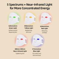 Masques faciaux LED 510K, appareil professionnel de luminothérapie rouge, appareil de beauté à domicile pour les soins de la peau, OEM ODM depuis 20 ans