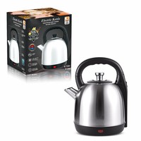 Bouilloire électrique OEM grande capacité avec voyant lumineux, ébullition rapide, 5L, en acier inoxydable, pour usage commercial, bureau, hôtel