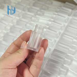 Encantador tubo de tinte de labios transparente cuadrado vacío de Color personalizado con pincel tubo de brillo de labios de etiquetas privadas de moda - Product Image 3