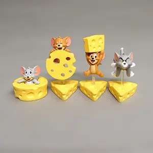 Fabrikdirektverkauf Käsekate Katze Tom und Maus Jerry Schmuck niedliche Cartoon- und Animefiguren Tom Katze gutes Geschenk für Kinder