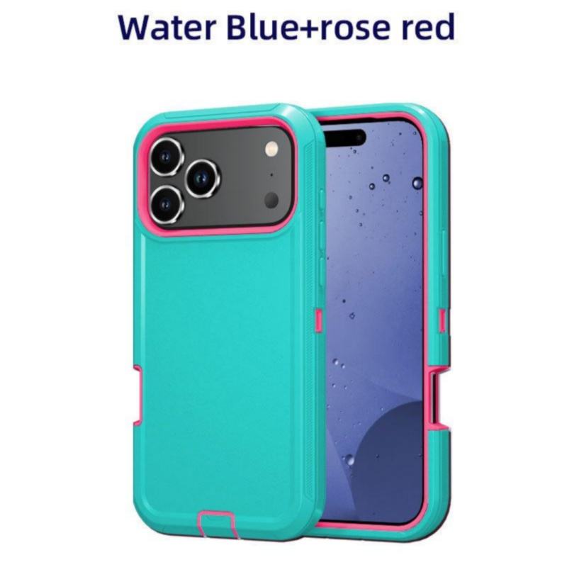 น้ำสีฟ้า + สีแดงกุหลาบ