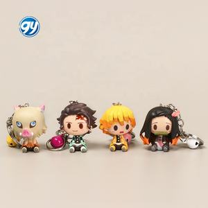 4.5CM porte-clés démon Kamado Nezuko Kochou Shinobu Slayers PVC Anime Figure pendentif pour Gashapon jeu Machine jeu prix jouets - Product Image 1