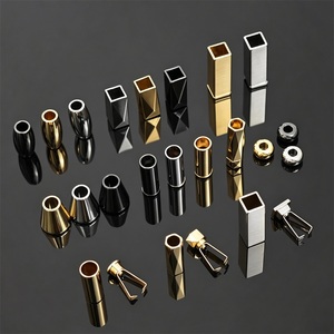 Accesorios para prendas de vestir: Terminales de cordón metálicos de dos piezas, puntas de cordón, tapones para cordones de sudaderas con capucha - Product Image 1