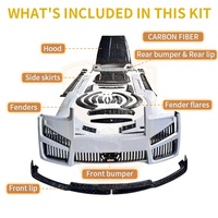 Nouveauté Kit carrosserie style MSY pour Rolls Royce Cullinan, pare-chocs avant sec en fibre de carbone, jupe latérale pour sourcil, capot moteur