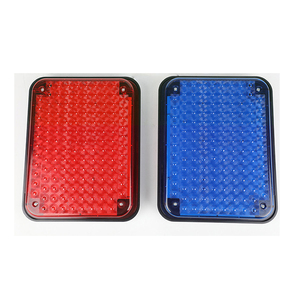 Feux stroboscopiques LED 12V-24V 240x190mm Rouge/Bleu/Blanc/Ambre, feux d'avertissement d'urgence à montage en surface pour ambulance, camion de pompiers, véhicule - Product Image 6