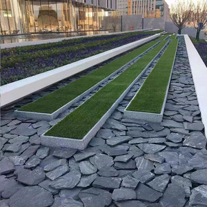 Pavés en pierre naturelle <span class=keywords><strong>concassée</strong></span> de schiste noir irrégulier pour décoration de fond d'eau de <span class=keywords><strong>jardin</strong></span> et piscine, en vente - Product Image 6