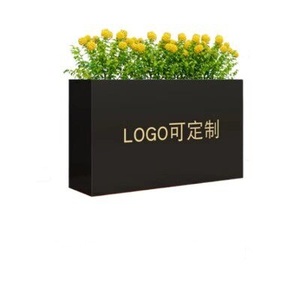 Fioriera Combinata <span class=keywords><strong>in</strong></span> <span class=keywords><strong>Ferro</strong></span> Battuto e Acciaio Inox per Esterni, Recinzione e Supporto per Fiori per Ristoranti e Caffè, Decorazione per Esterni - Product Image 4