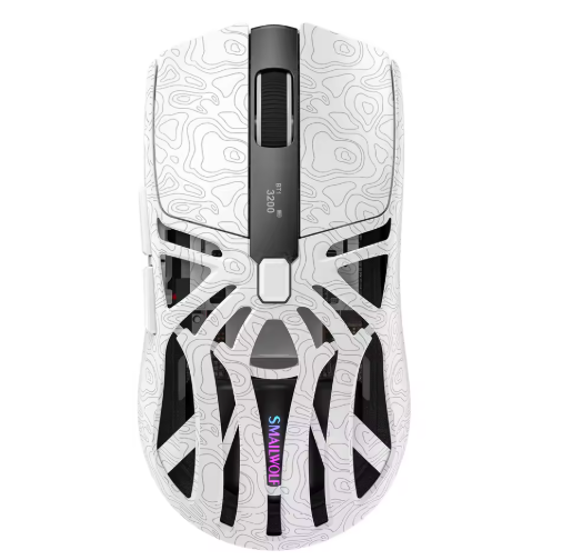 SMAILWOLF M8 Tri-Mode Wireless Gaming Mouse PAW3311 Sensor 12000 DPI 72g Lightweight RGB Programmable Mouse with Charging Dock