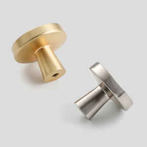 Modern Round Cabinet <b>Knobs</b> Zinc Alloy Plated Durable Furniture Hardware Drawer Door Handles - Product Image 4