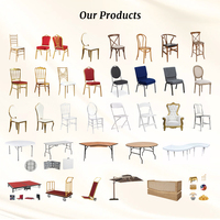 Vente Chaude Chaises de Banquet Métal Rouge pour Salon, Meuble Polyvalent pour Hôtels, Mariages, Repas en Plein Air, Utilisation Scolaire et Entrée