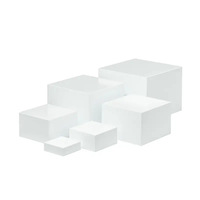 Présentoirs à buffet en acrylique moulé, 6 pièces, empilables, transparents, pour desserts, gâteaux, fêtes et buffets