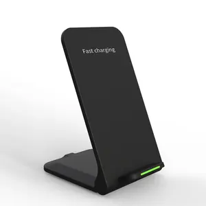 Dual Coil 15W Fast Charging Universal Wireless Charger Stand for Android Phones Qi foldable phone holder