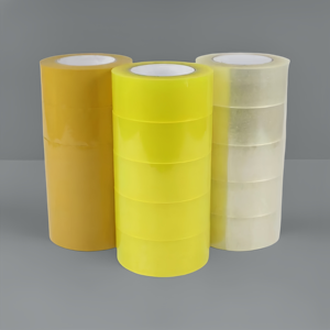 Cinta Adhesiva Acrílica de Doble Cara BOPP de Cúrcuma, Fuerte y Duradera, para Embalaje Logístico, Color Transparente, Alta Viscosidad, para Oficina - Product Image 2