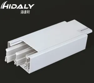 PVC Compartment Trunking 100x50 Fireproof 100*50 Plastic Trunking 2 Clipers Compartment canaleta easy mounting CE ROHS