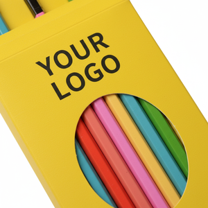 Boîte d'emballage en carton kraft vide pour crayons de couleur, personnalisée avec logo, pour papeterie artistique, vente en gros - Product Image 2