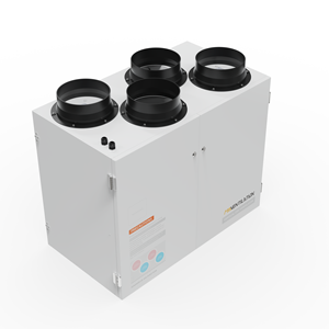 Ventilation verticale intelligente 250 CMH Mia pour système ERV avec chauffage PTC, récupération de chaleur et ventilation équilibrée pour la maison, conception flexible - Product Image 3