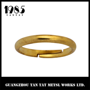 1.5MM Thickness 19.5MM Round Adjustable Brass Finger <strong>Ring</strong> for Jewelry Making - Product Image 3