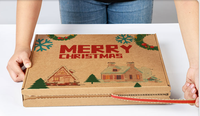 Boîte vide d'affranchissement de carton de boîte-cadeau de Noël Boîte d'emballage durable recyclable écologique unique