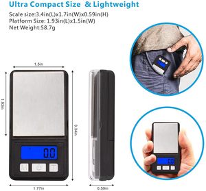 Báscula Digital para Pesar Oro y Gemas, 100g/0.01g, Mini Báscula Electrónica Portátil de Bolsillo para Joyería - Product Image 3