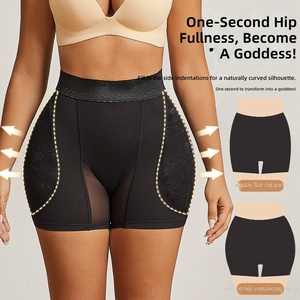 Shorts Moldeadores de Cadera para Mujer con Relleno Extraíble de Espuma Viscoelástica 3D, Transpirables, con Malla Floral y Encaje, Control de Abdomen, Efecto Levanta Glúteos - Product Image 3