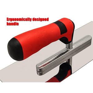 Fabbricazione utensili a mano 11 "X 4" impugnatura morbida in acciaio inox cemento lucidato superficie per stuccatura cazzuola in gesso - Product Image 3