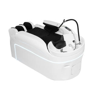 Lit de massage électrique à vapeur à circulation d'eau pour salon de beauté et salon de coiffure, table de shampooing pour la thérapie capillaire - Product Image 2
