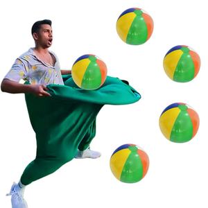 Pantalons de jeu de cour amusants et colorés, faciles à ranger, pour les fêtes en plein air et les jardins - Product Image 1