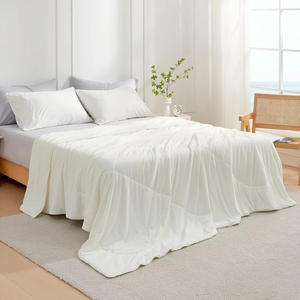 Couette rafraîchissante de luxe, taille Queen, double face, respirante, légère, 90''x90'', blanche, pour usage hôtelier - Product Image 6