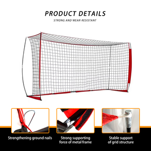 Portería <span class=keywords><strong>de</strong></span> Fútbol para Adultos, Portátil, <span class=keywords><strong>de</strong></span> Metal, para Exteriores, Fácil <span class=keywords><strong>de</strong></span> Instalar, Muy Popular, Venta al Por Mayor <span class=keywords><strong>de</strong></span> Fábrica, 12 x 6 - Product Image 3