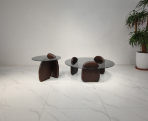 Sang Trọng Ý Phong Cách Vòng Ronde Cà Phê Trà Giọng Cocktail Trung Tâm Bảng Đồ Nội Thất Phòng Khách Thiết Lập Cao <span class=keywords><strong>End</strong></span> 2 Bên Bảng Tủ - Product Image 3