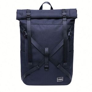 Mochila Enrollable Personalizada con Logotipo 2025, Material Impermeable, Mochila de Negocios para Hombre, Mochila de Viaje para Portátil - Product Image 1