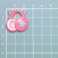 Cuffia Kawaii retro piatto cabochon in resina abbellimento Scrapbooking decorazione per telefono artigianale accessori per capelli