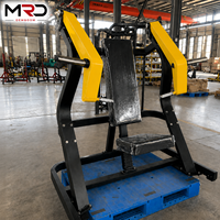 Machine de musculation inclinée en acier MRD à charge par plaques, réglable pour l'entraînement des pectoraux et des épaules, équipement de musculation professionnel pour salle de sport