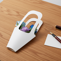 Sac fourre-tout portable en papier pour fleurs, vente en gros, idéal pour la Saint-Valentin, la fête des Mères, les mariages et la décoration d'événements - Nouveauté 2026
