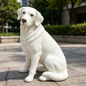 Esculturas de Animales Hechas de Resina Personalizadas, Perros <span class=keywords><strong>Labrador</strong></span>, Aptas para Decoración del Hogar y Jardín - Product Image 5