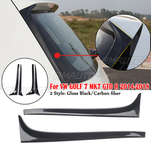 Aileron latéral de fenêtre arrière en fibre de carbone pour VW GOLF 7 MK7 GTD R 2014-2018, accessoires de style automobile - Product Image 1