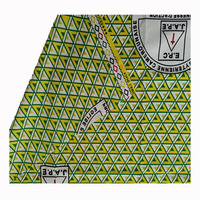 Tela estampada de poliéster ankara, personalizada, para uniformes escolares
