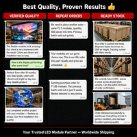 Módulo de Pantalla LED de un Solo Color de 4.75 mm para Interiores, 304x152 mm, para Letreros de Tiendas, Tableros de Mensajes, Panel de Texto LED