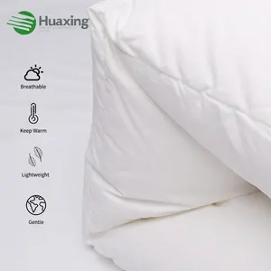 5 Star Hotel Duck Goose Feather Down Quilt Duvet 100% Algodão Downproof Shell Rainha King Size Consolador OEKO RDS Certified Skin-F