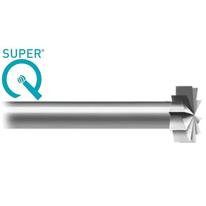 SUPER Q 25 Fresa de joyería de 25 mm, fabricada en Alemania, vástago de 2.35 mm, 6 piezas, de acero endurecido, para engaste de canales y asientos de piedras - Product Image 1
