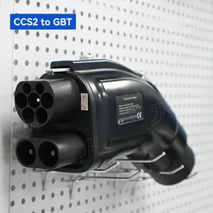 Adaptor konektor pengisi daya Cepat ev dc 250amp 1000v ccs2 ke gbt untuk mobil Tiongkok