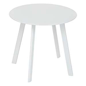 TABLE SAONA, DIAM. 50CM, ACIER BLANC - Product Image 1